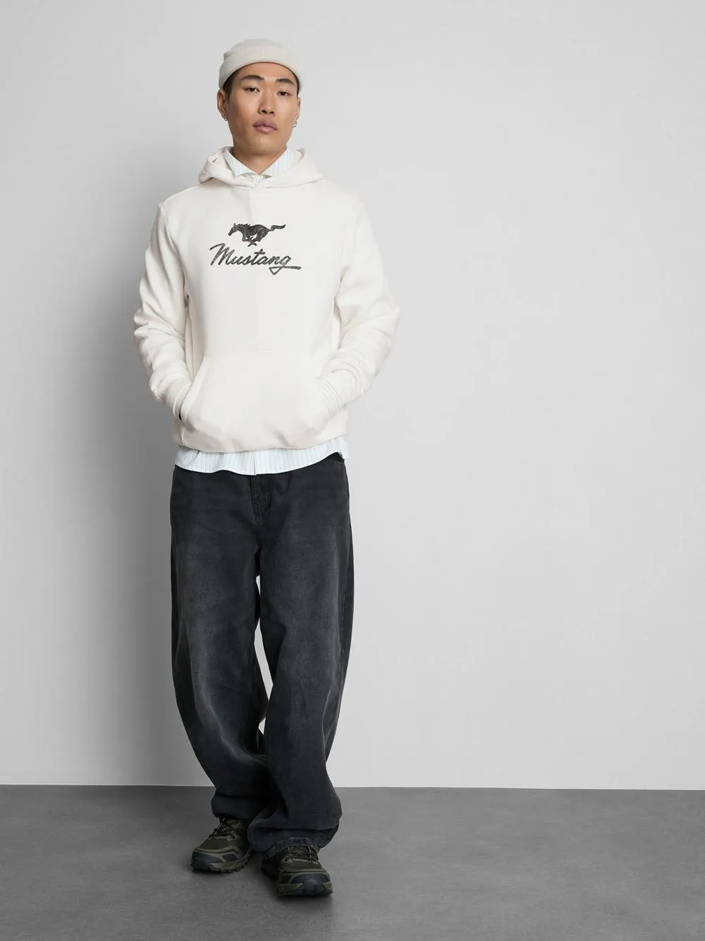 Camisola capuz logótipo Mustang
