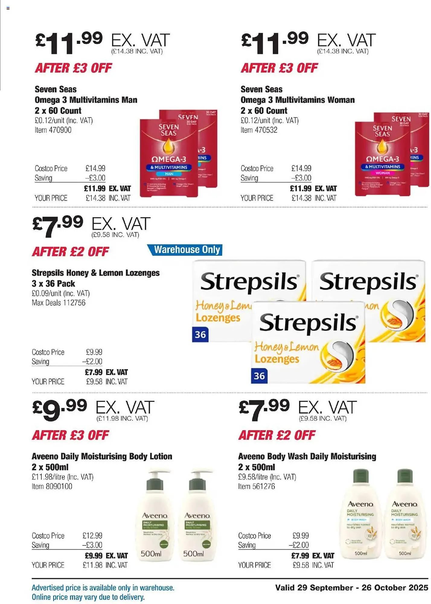 Costco leaflet from 29 September to 26 October 2025 - Catalogue Page 25