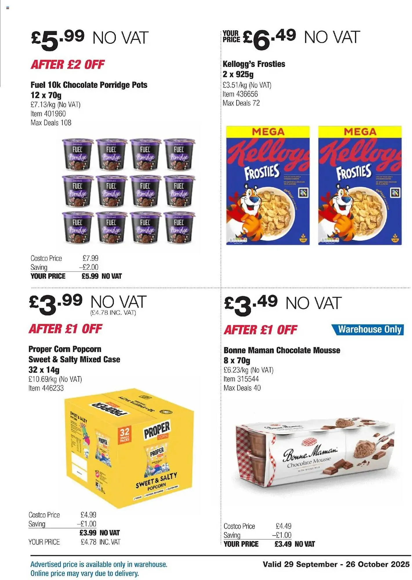 Costco leaflet from 29 September to 26 October 2025 - Catalogue Page 19