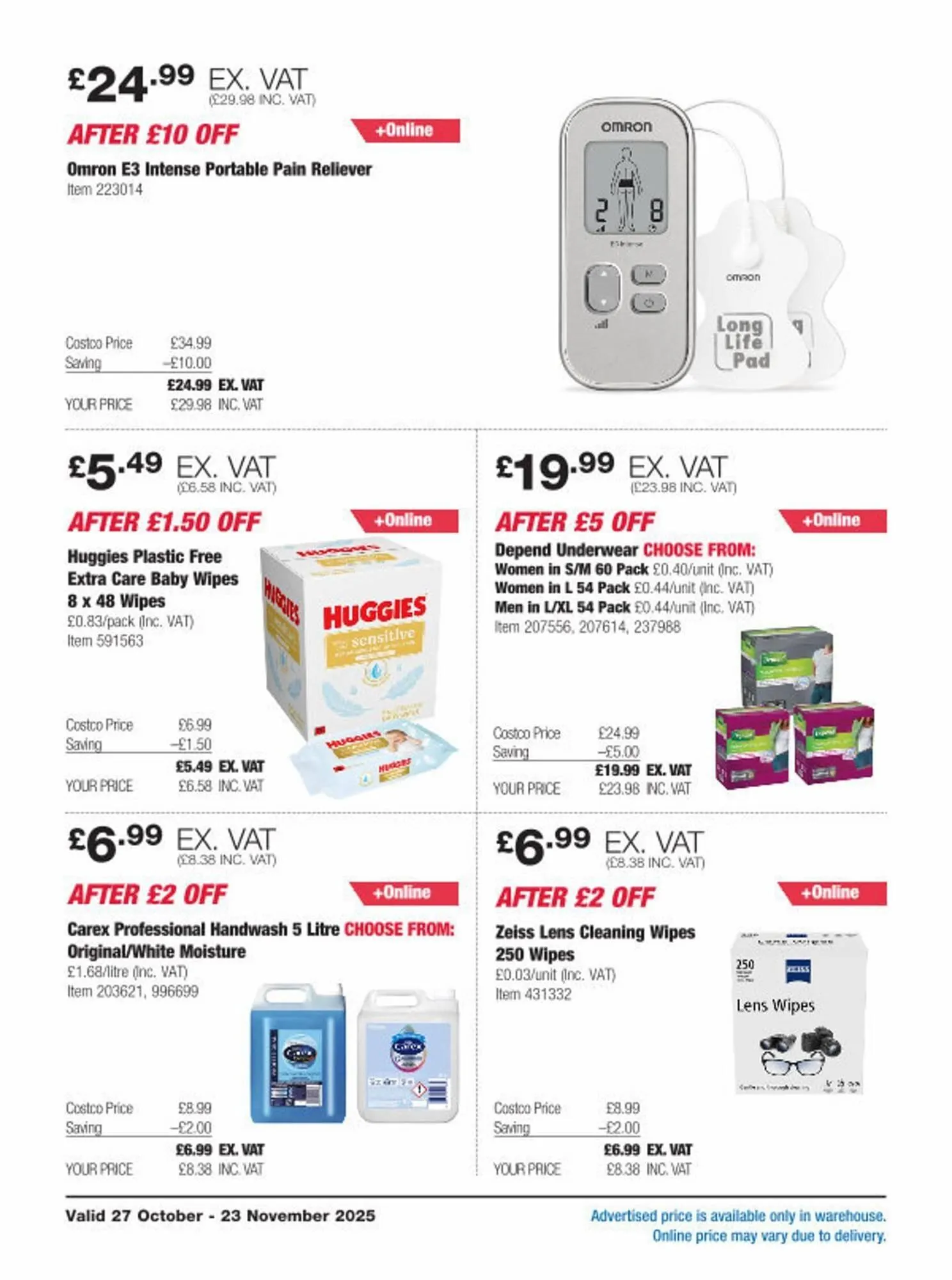 Costco leaflet from 27 October to 23 November 2025 - Catalogue Page 19