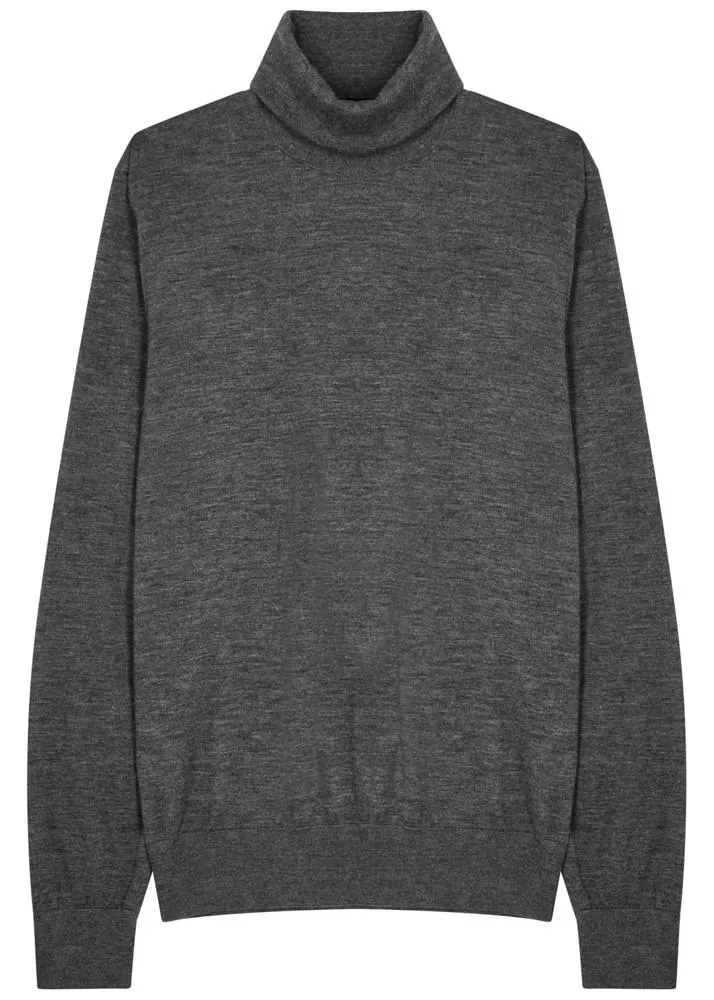 Roll-neck cashmere jumper