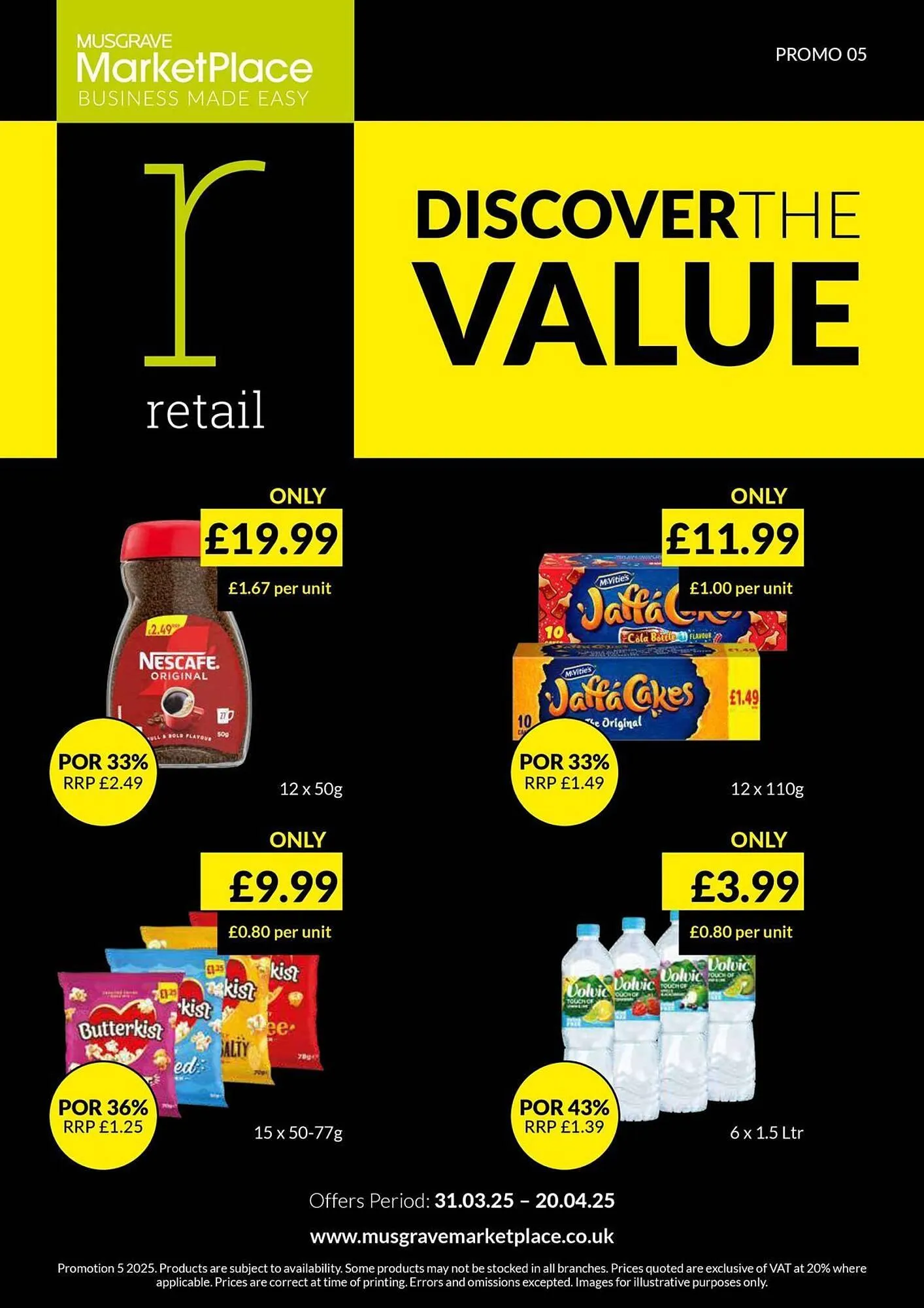 Musgrave MarketPlace leaflet from 1 April to 20 April 2025 - Catalogue Page 1