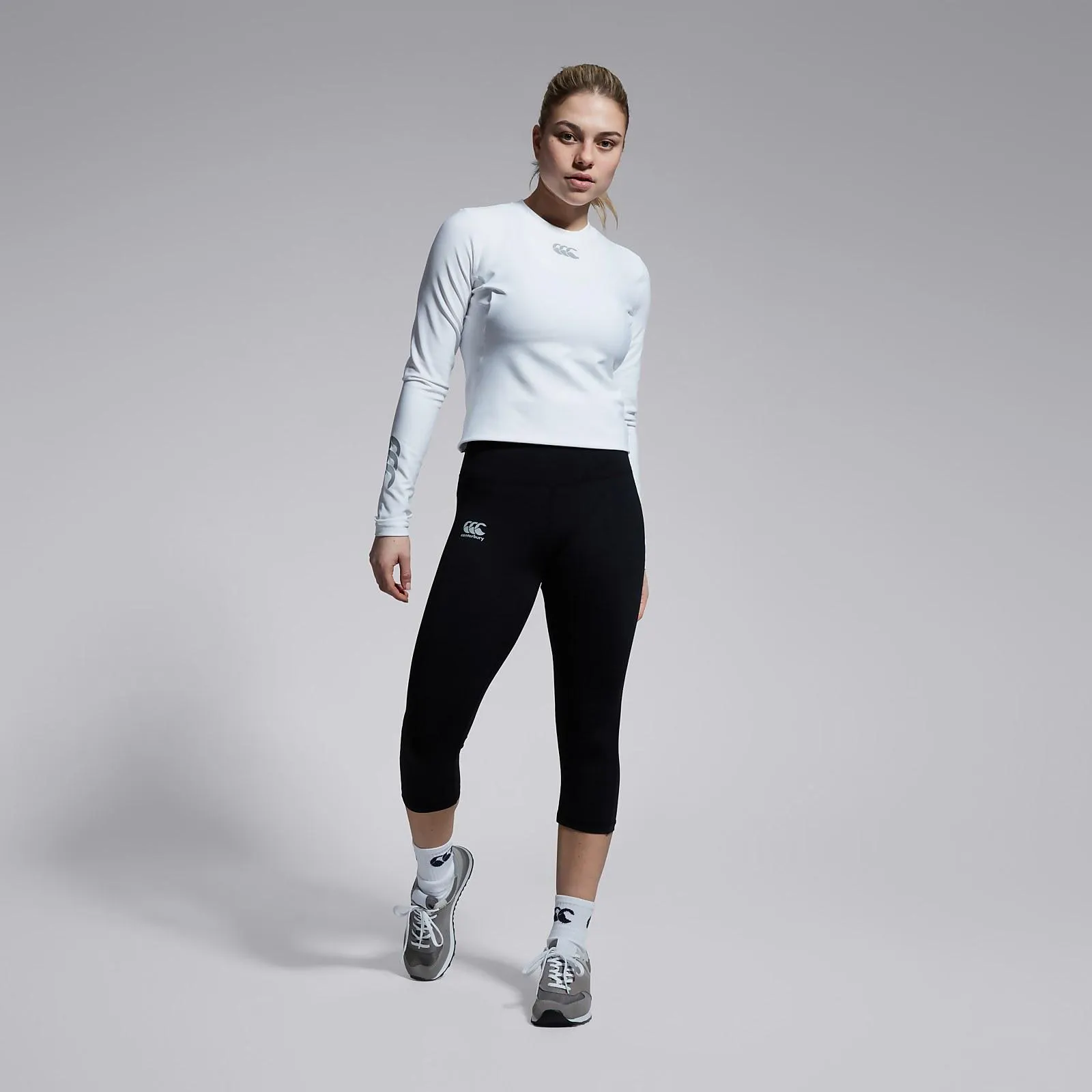 WOMENS VAPODRI CAPRI LEGGINGS BLACK