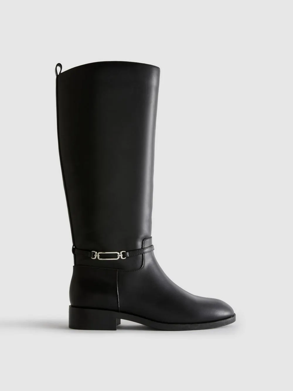 Buckle Detail Riding Boots