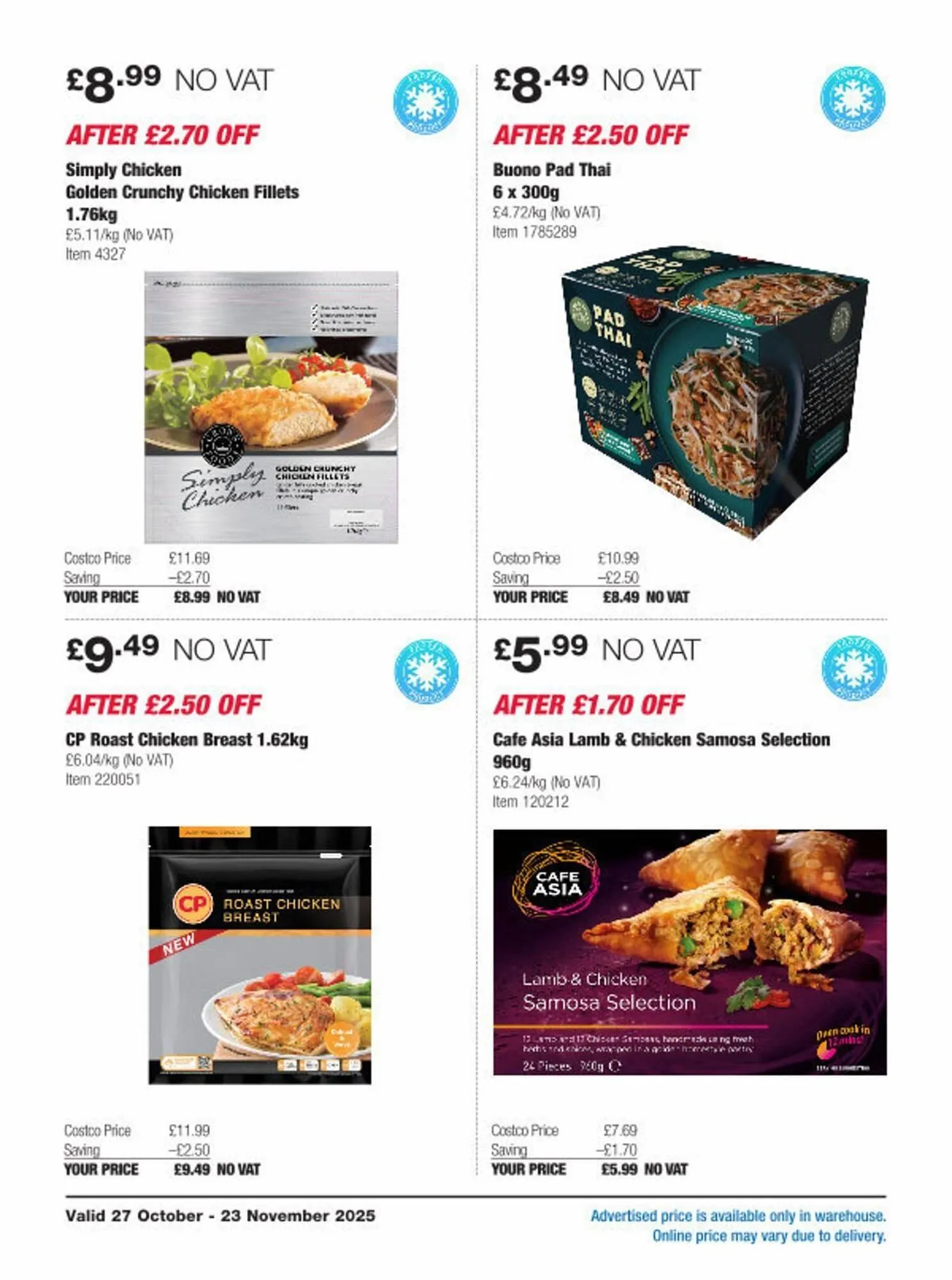 Costco leaflet from 27 October to 23 November 2025 - Catalogue Page 9