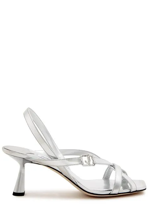 Jess 65 metallic leather sandals