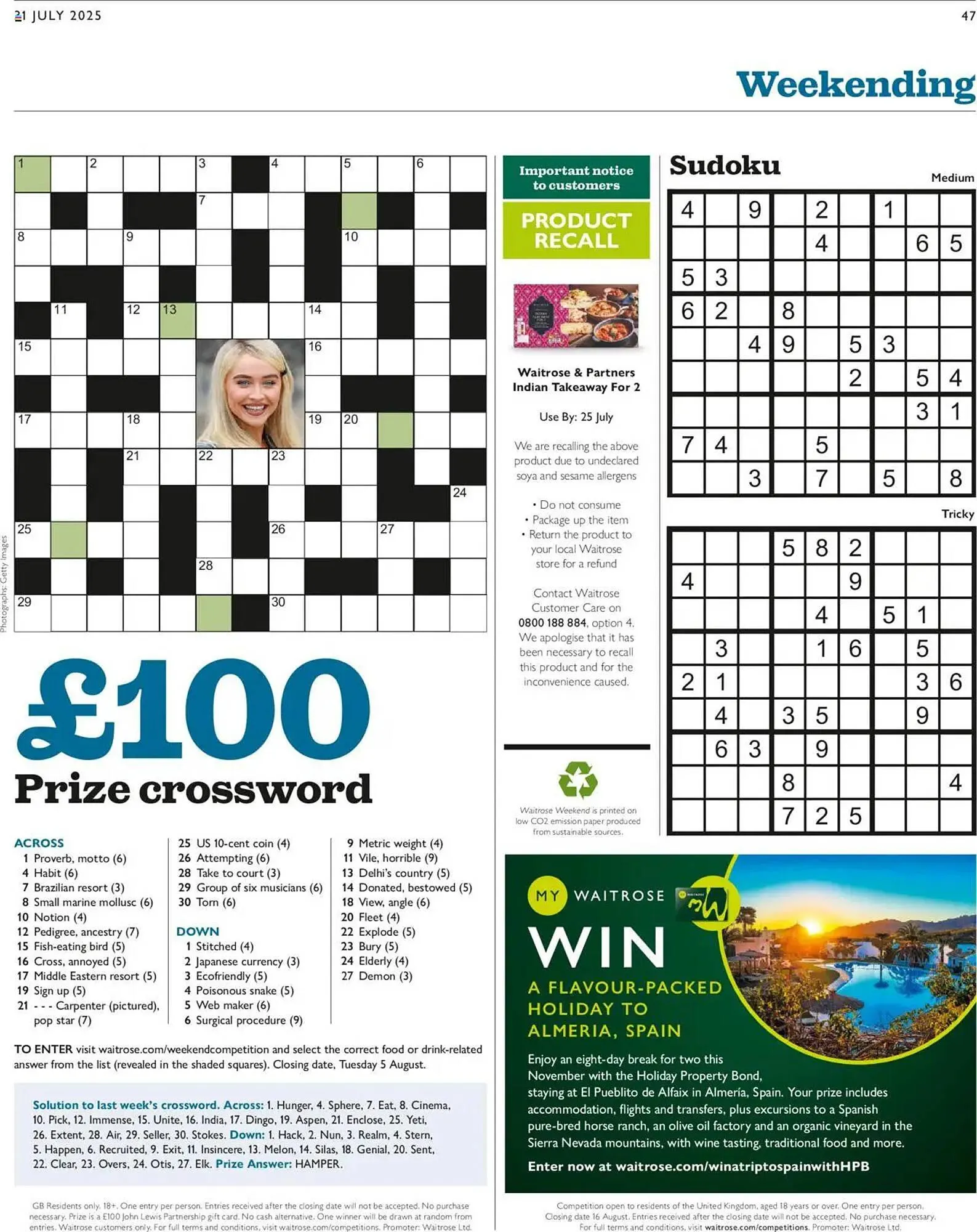 Waitrose leaflet from 31 July to 7 August 2025 - Catalogue Page 47