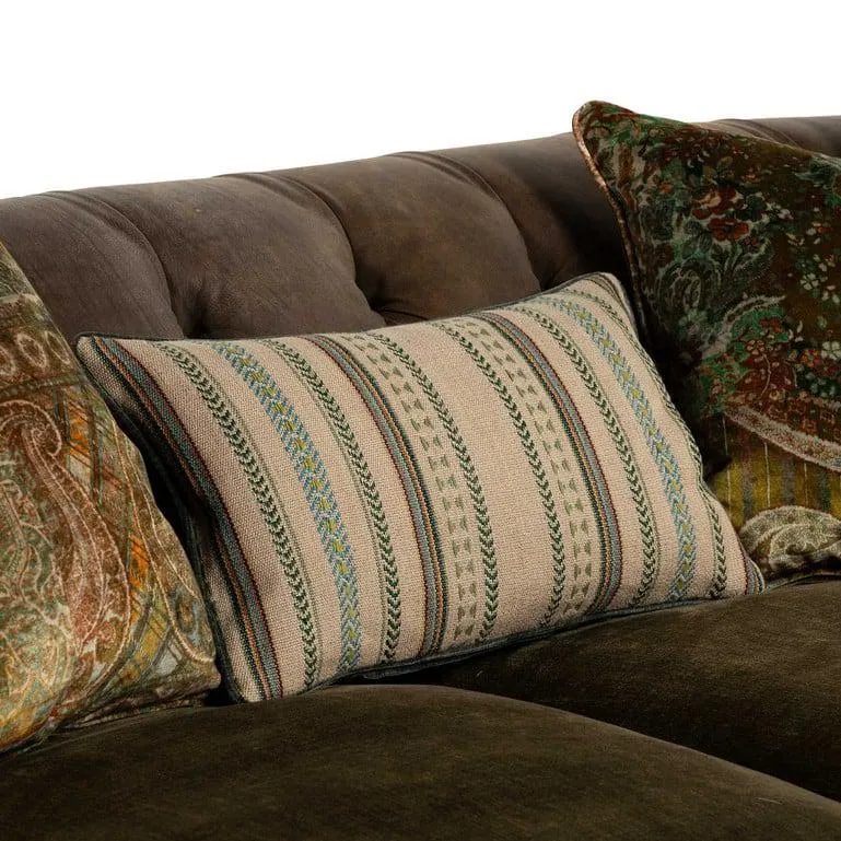 Brown Leather 4 Seater Grand Sofa