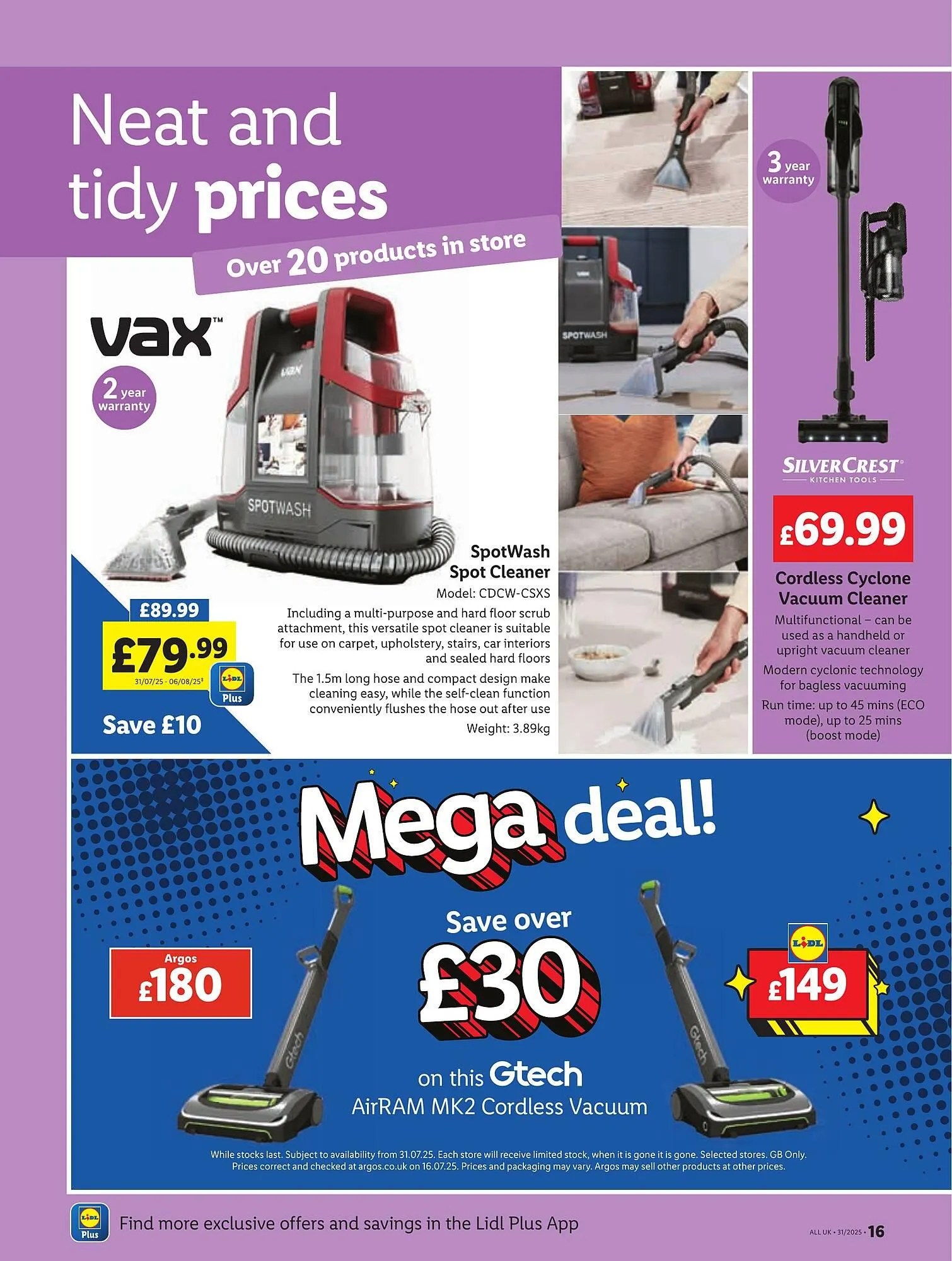 Lidl leaflet from 31 July to 6 August 2025 - Catalogue Page 16