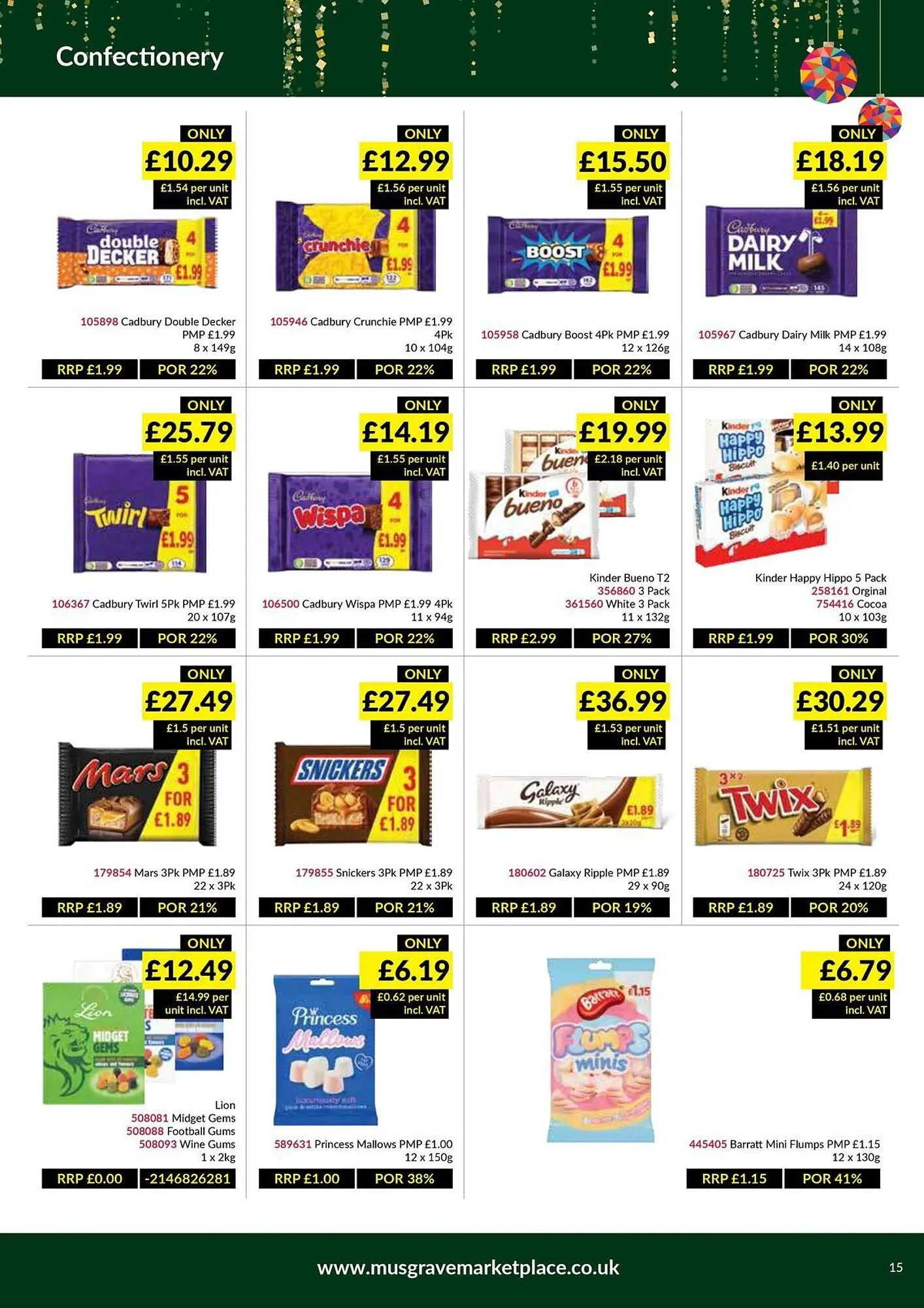 Musgrave MarketPlace leaflet from 8 December to 4 January 2026 - Catalogue Page 15