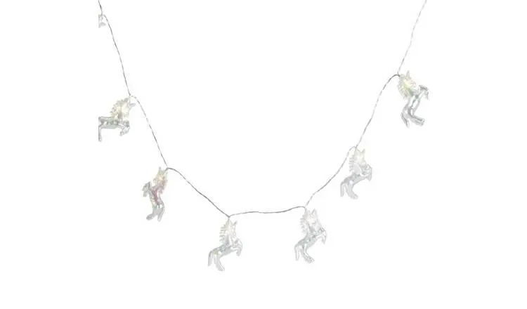 Habitat Kids Unicorn String Lights - Holographic