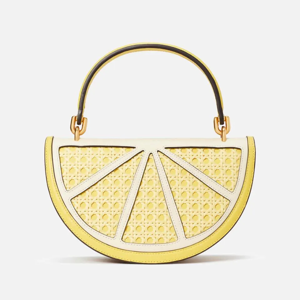 Kate Spade New York Lemon Drop Wicker Crossbody Bag