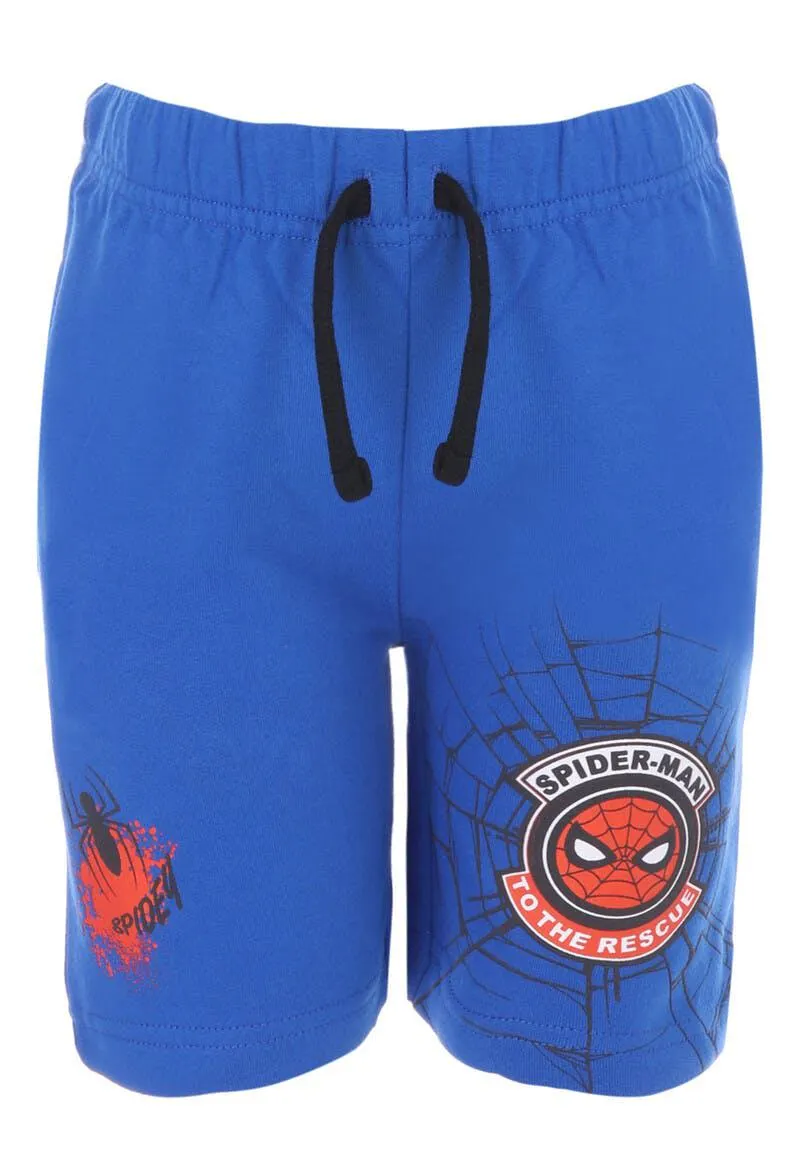 Younger Boys Blue Spider-man Shorts