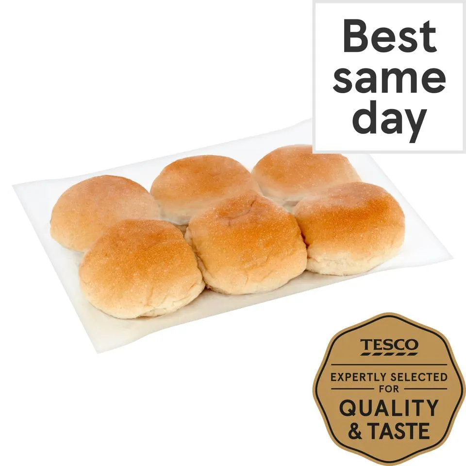 Tesco Soft White Rolls 6 Pack