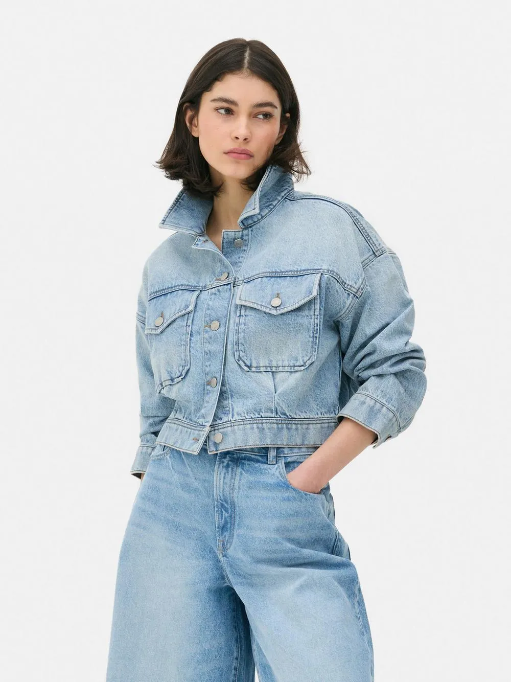 Cropped Denim Jacket