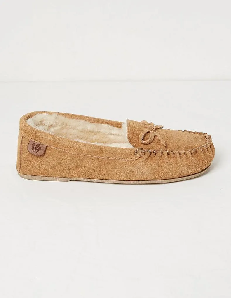 Cara Suede Moccasin Slipper