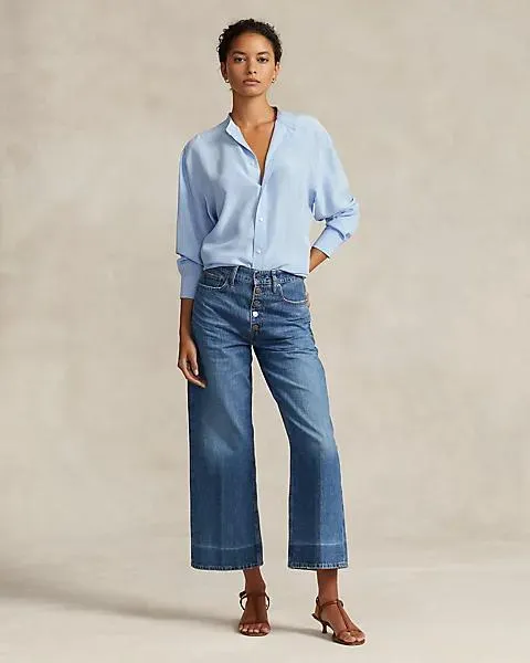 Wide-Leg Crop Jean