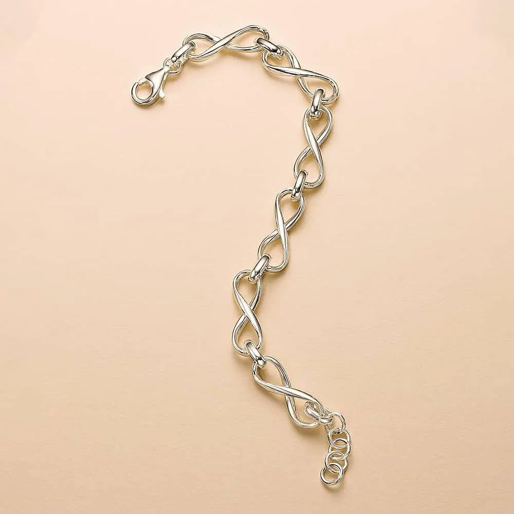 Infinite Embrace Silver Bracelet