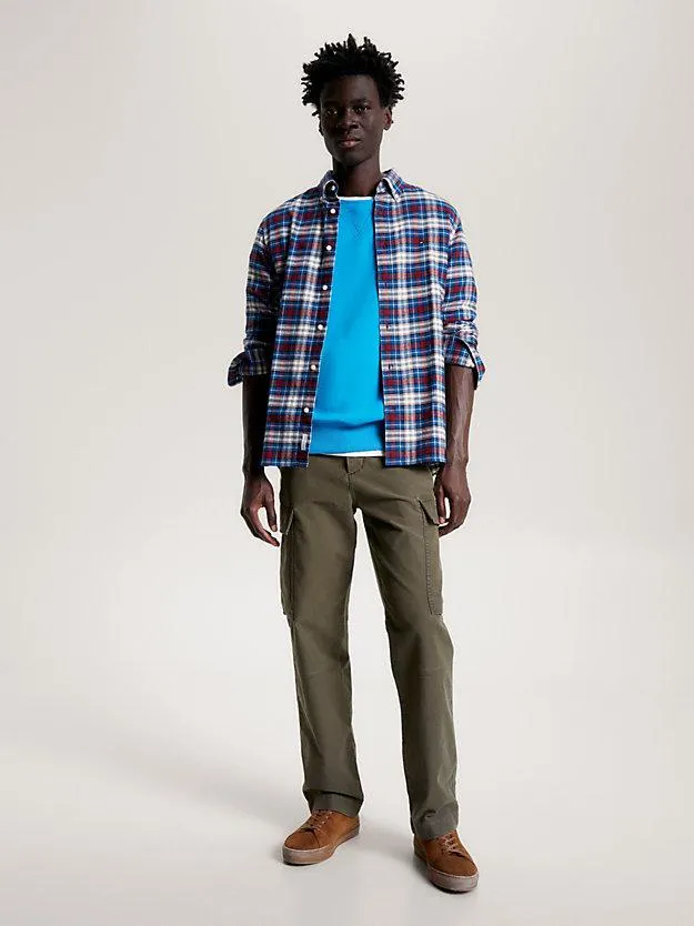 Brushed Tommy Tartan Regular Fit Shirt