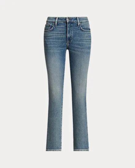 Mid-Rise Straight Ankle Jean