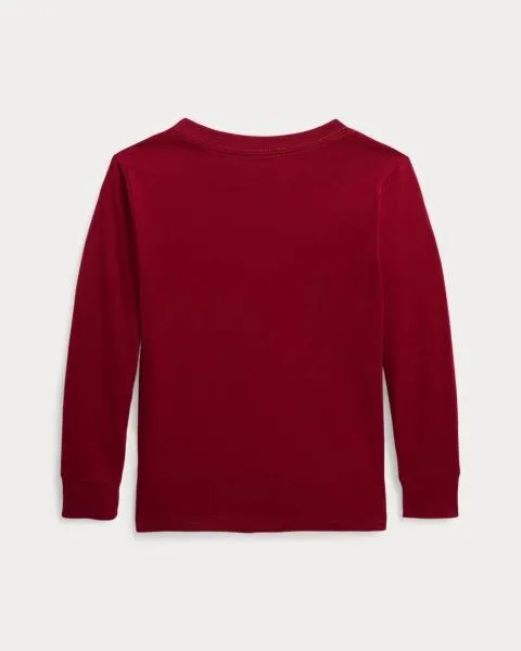 Polo Bear Cotton Long-Sleeve T-Shirt