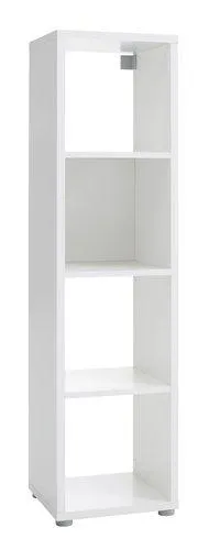 Room divider HALDAGER 4 shelves. white