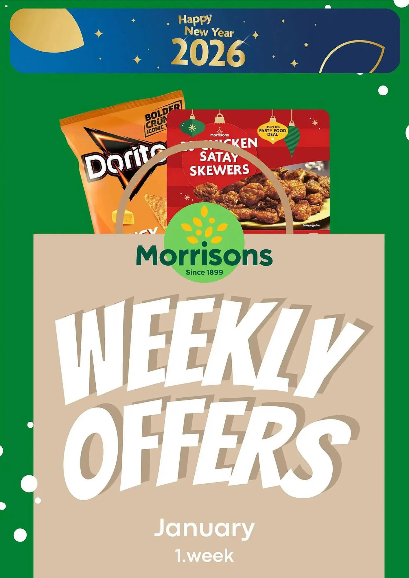 Morrisons leaflet from 29 December to 5 January 2026 - Catalogue Page 1