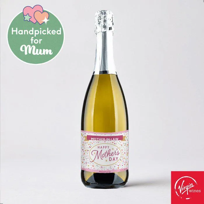 Virgin Wines Personalised 'Mother-In-Law' Mother's Day Prosecco 75cl