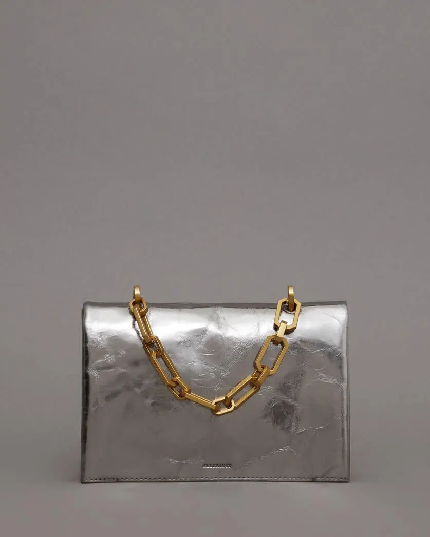 Yua Leather Removable Chain Clutch Bag
