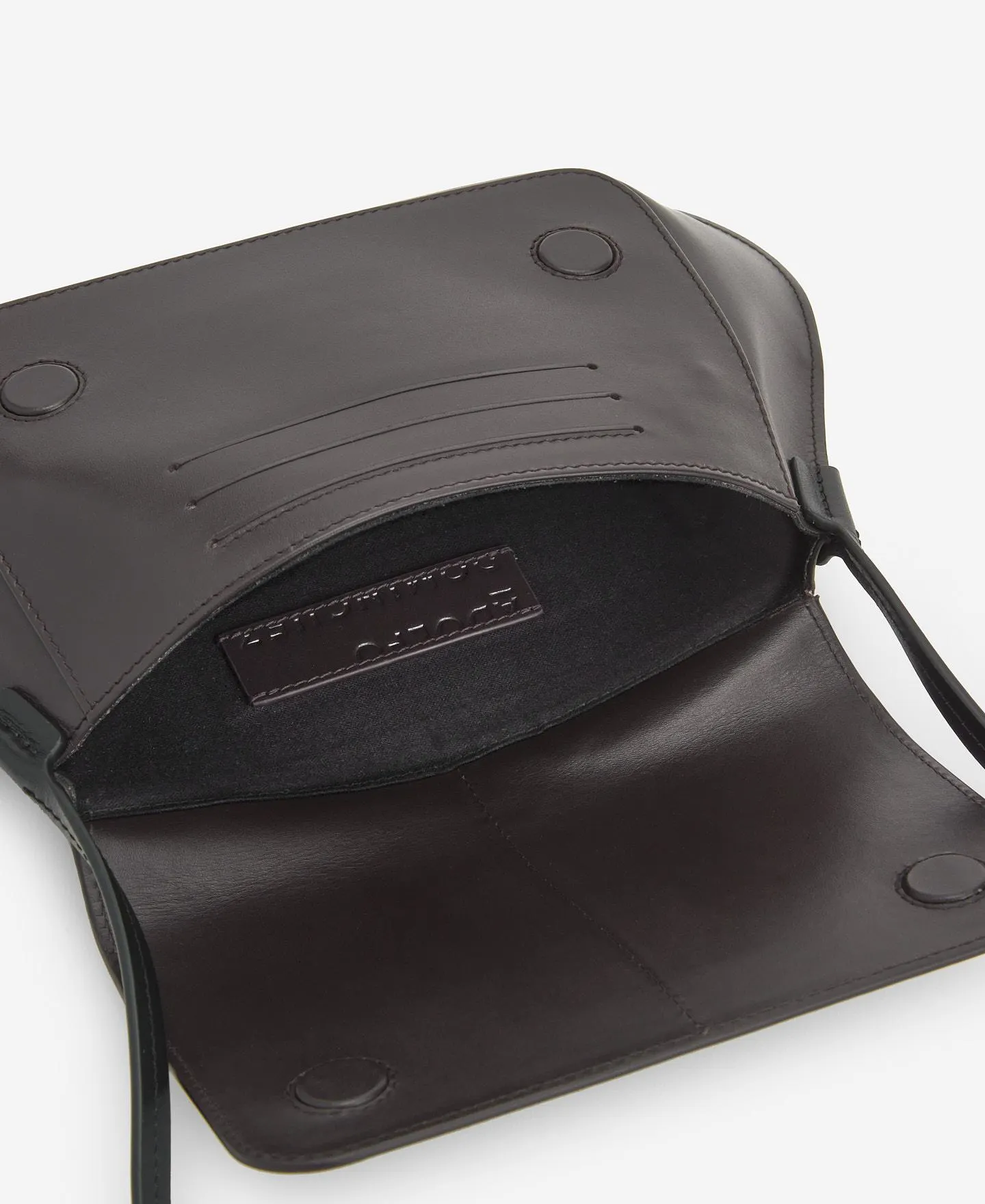 Responsible leather mini-bag woman