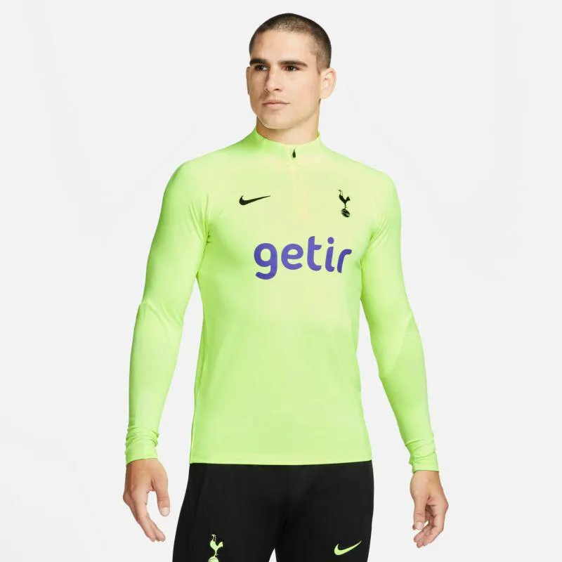 Nike Tottenham Dri-Fit Strike 1/4 Zip L/S Drill Top - Volt 2022-2023