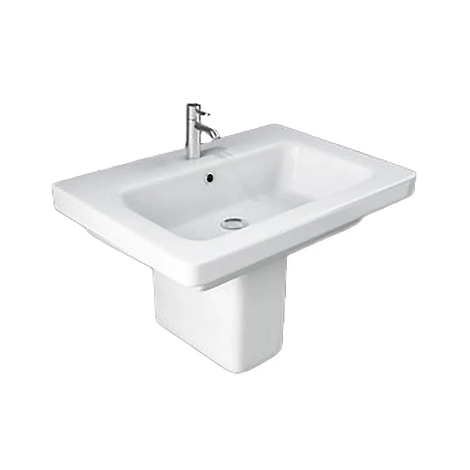 Bathstore Falcon 650mm White Basin and Semi Pedestal