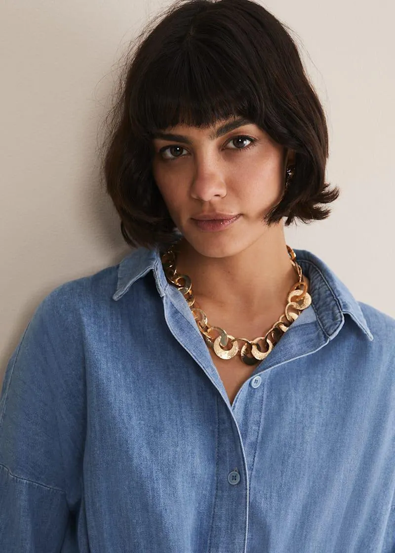 Gold Circle Necklace