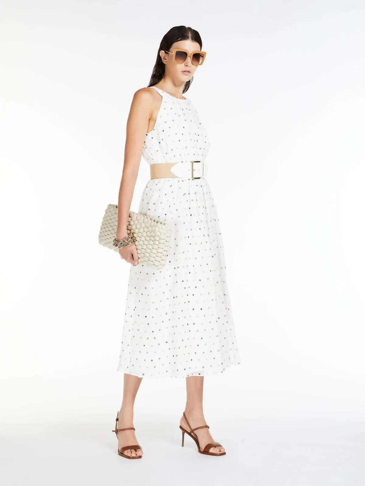 Printed georgette dress