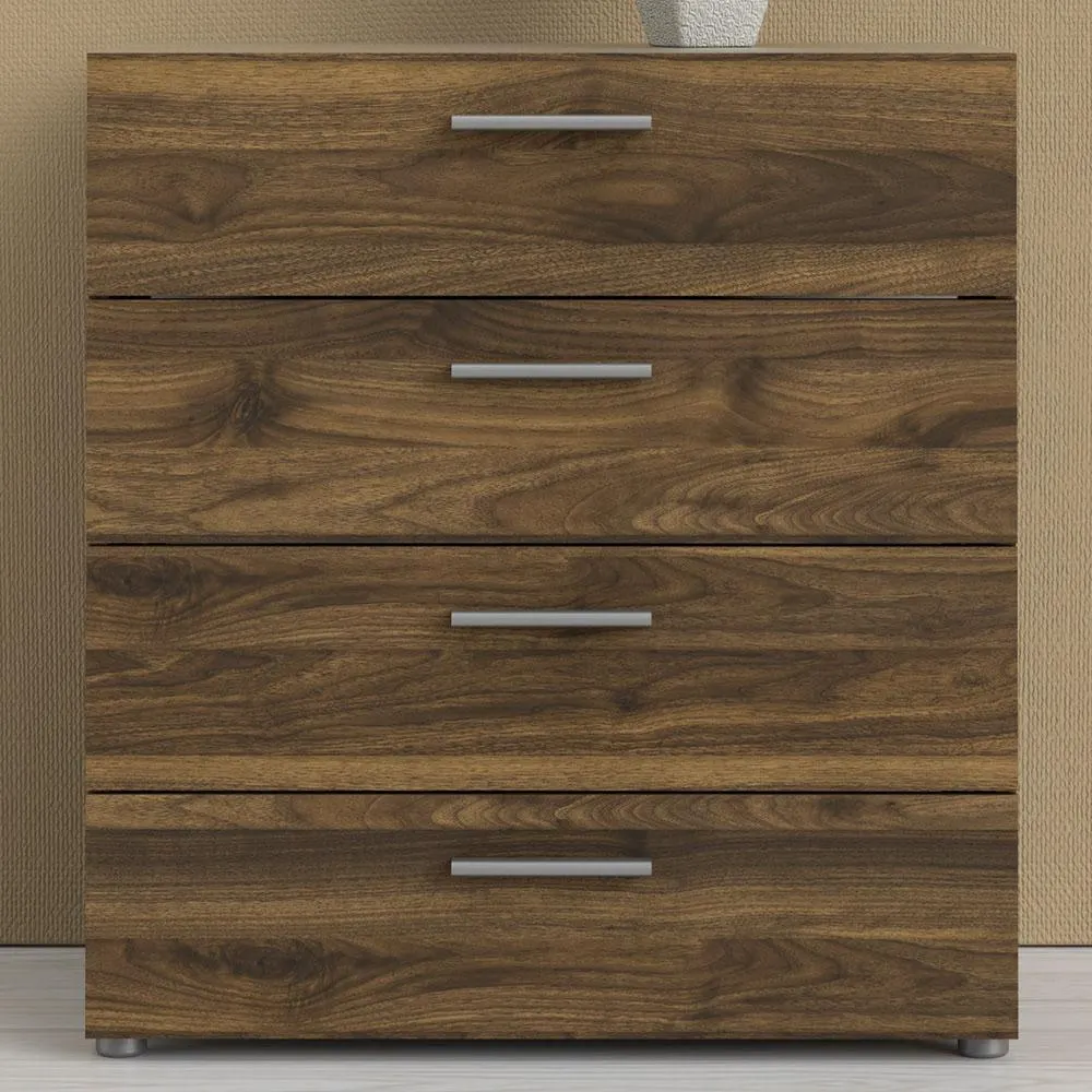 Florence 4 Drawer Walnut Chest of Drawers