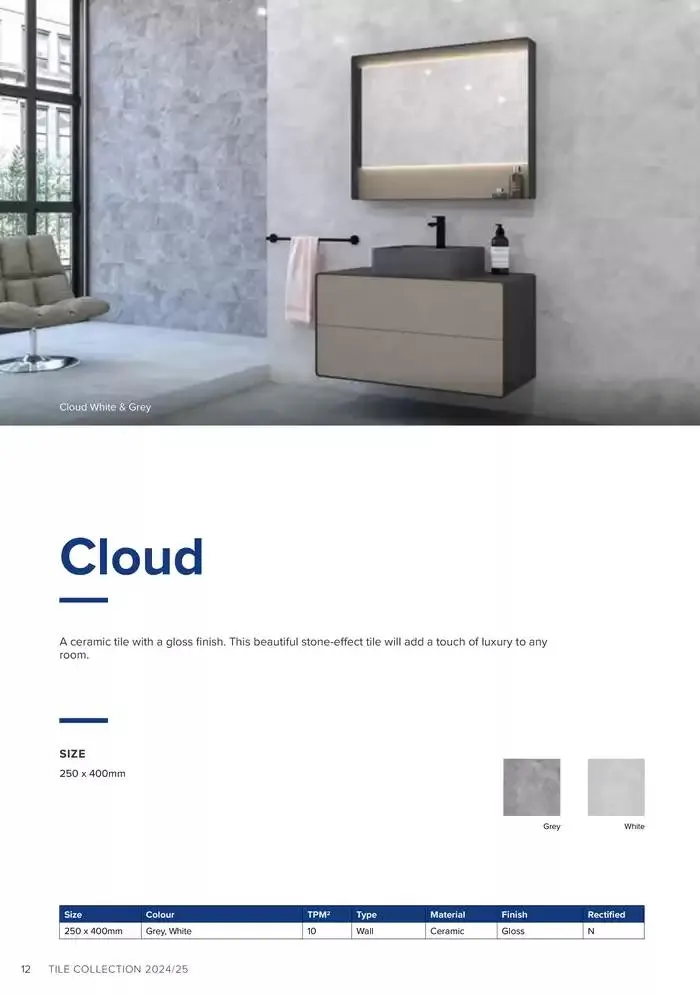 Tile Collection  from 14 January to 31 May 2025 - Catalogue Page 12