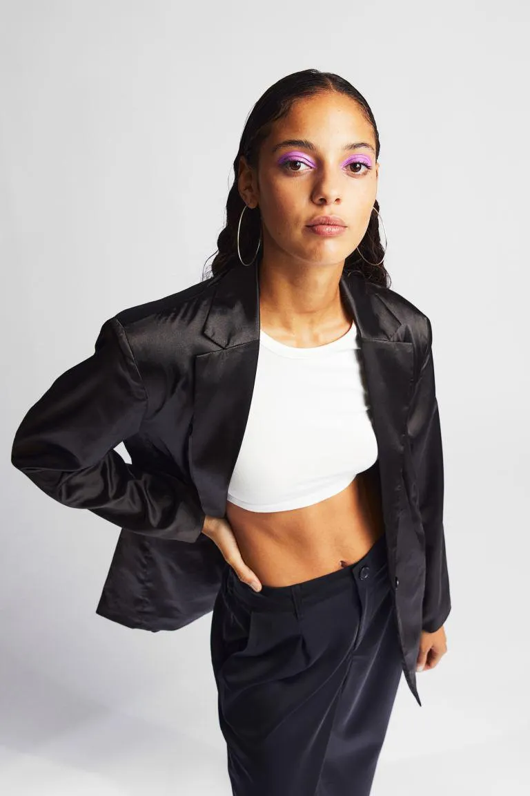 Oversized twill jacket