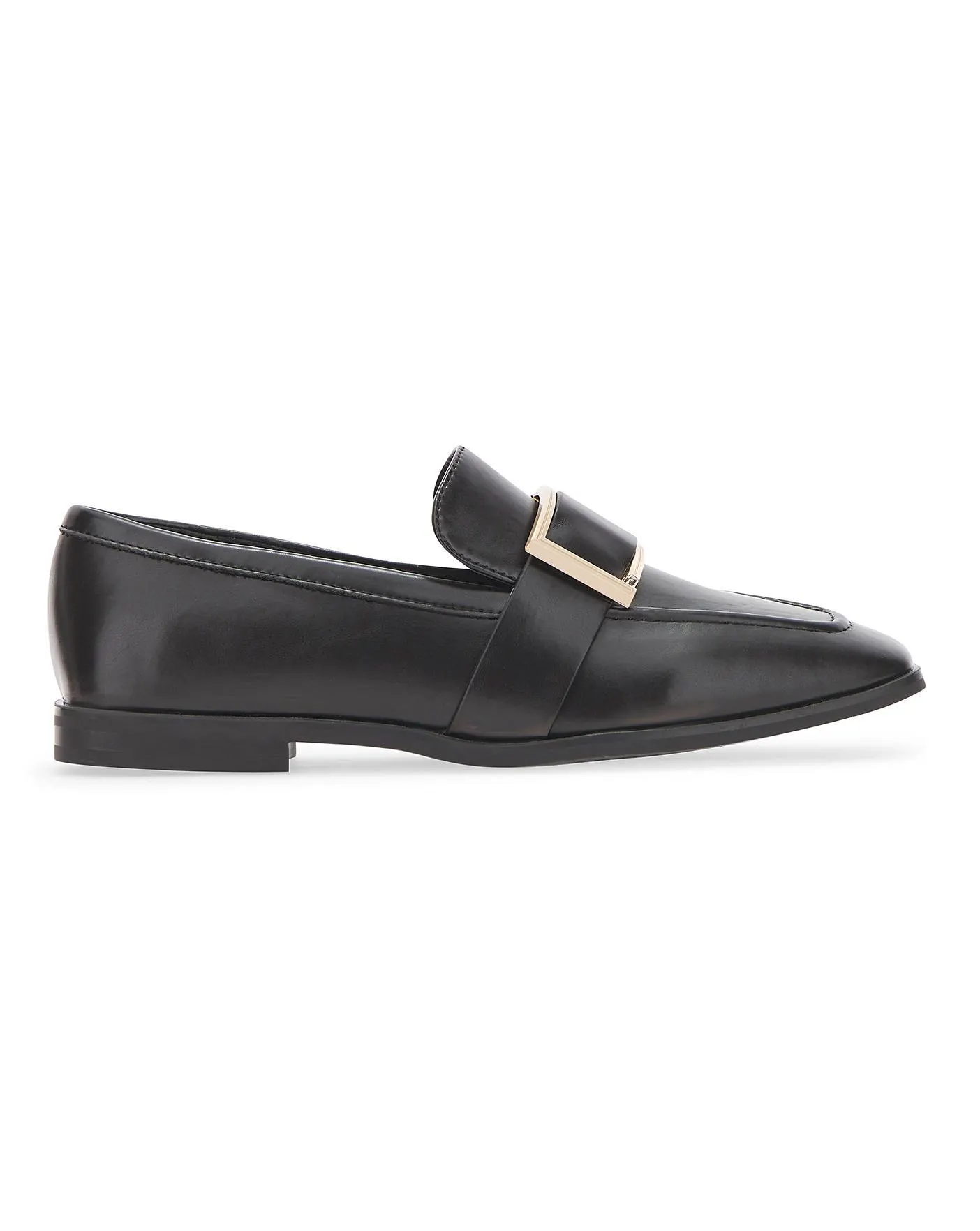 Square Trim Loafer on Flexi Sole Wide E Fit