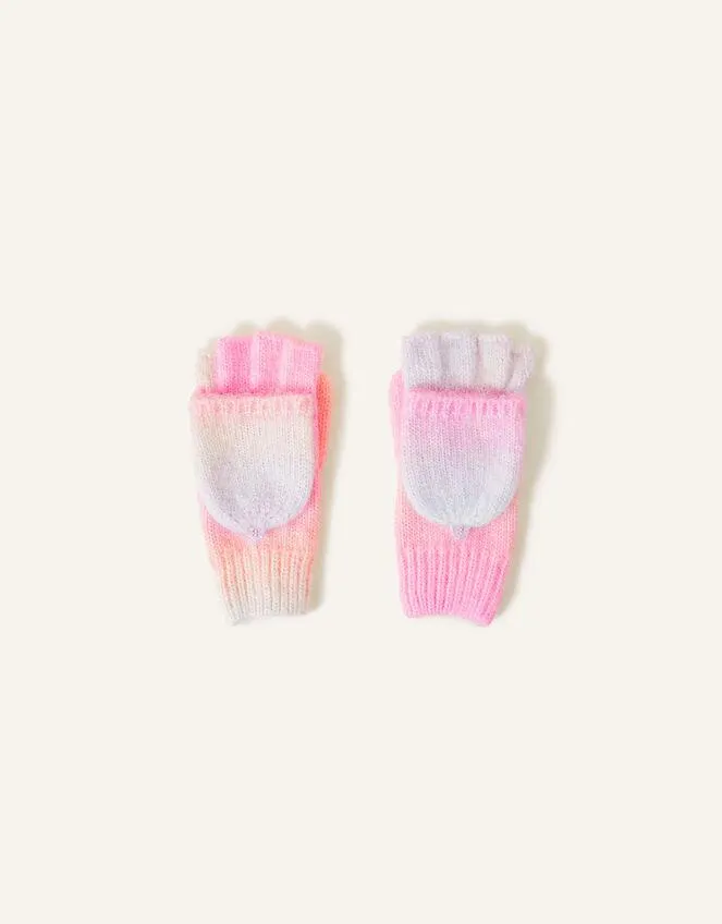 Rainbow Space Dye Capped Gloves Multi