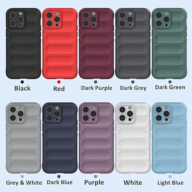 Phone Case For iPhone 15 Pro Max Plus 14 13 12 11 X XR XS 8 7 Back Cover Matte Frosted Shockproof Silicone