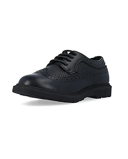 Boys Black lace up Brogue Shoes