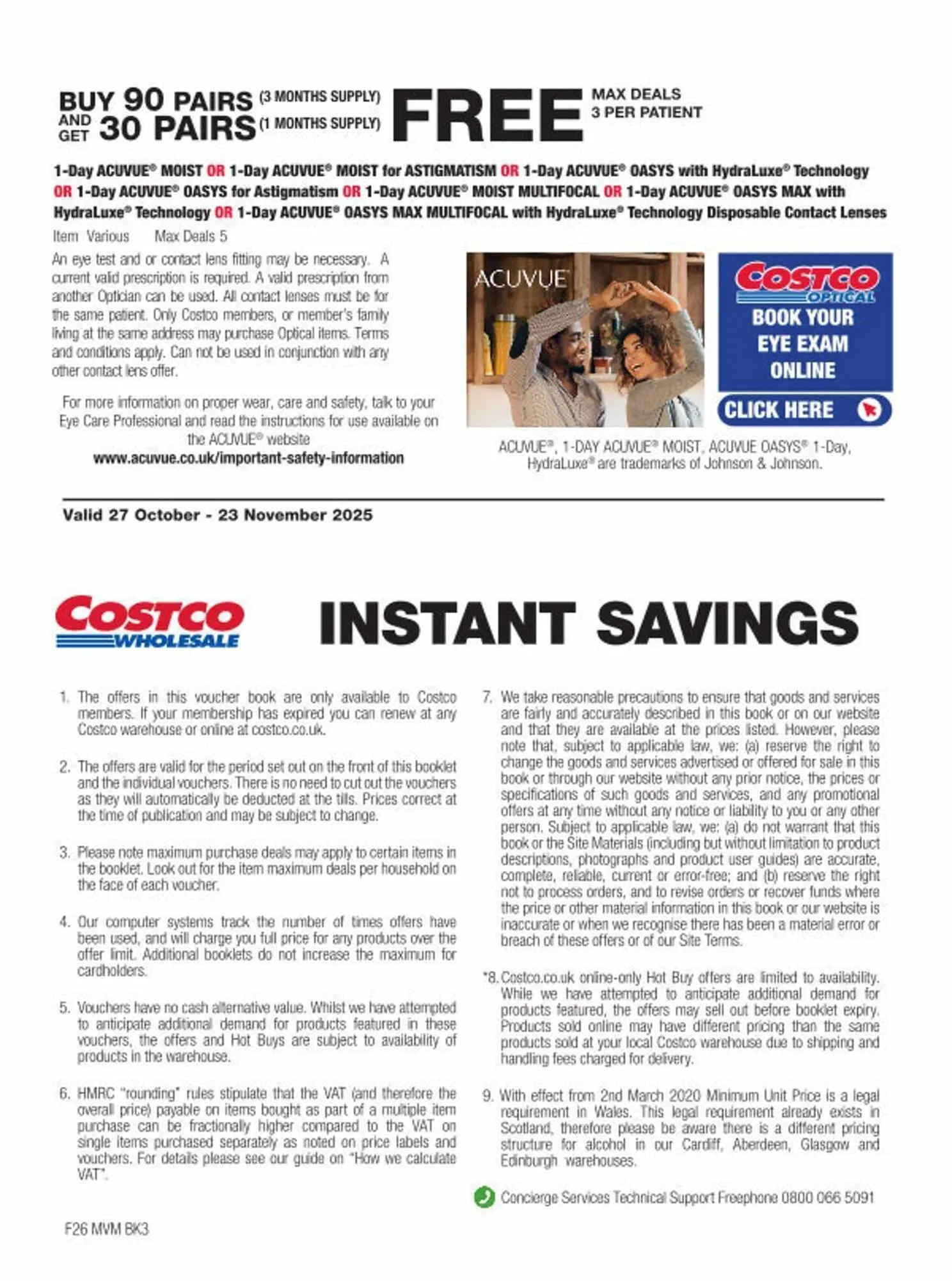 Costco leaflet from 27 October to 23 November 2025 - Catalogue Page 36