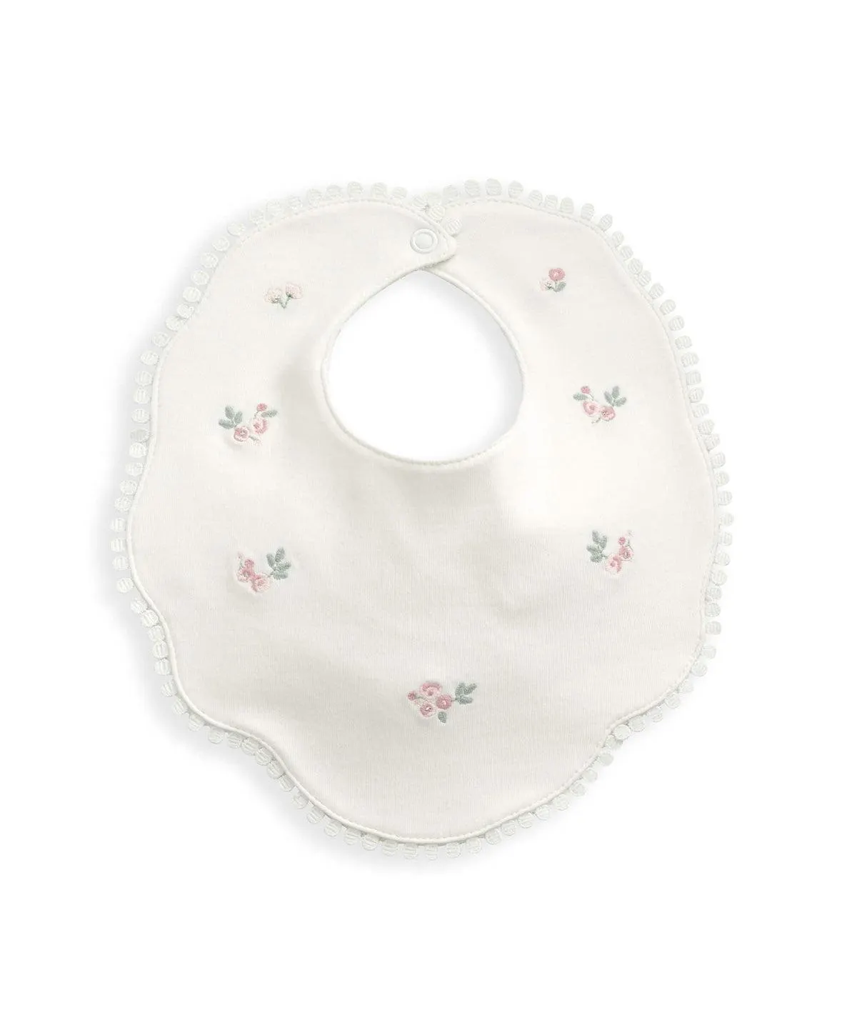 Embroidered Bib (One Size) - Cream
