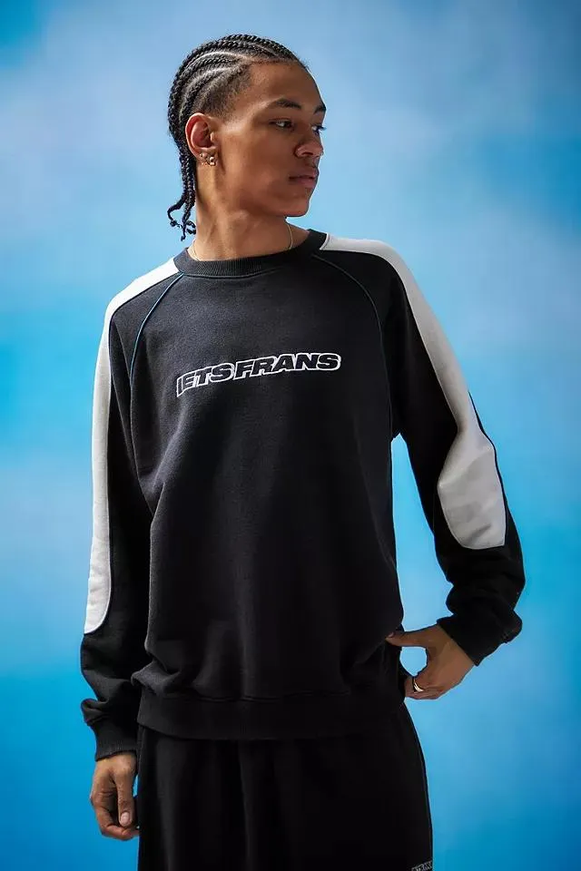 iets frans... Black Panel Sweatshirt