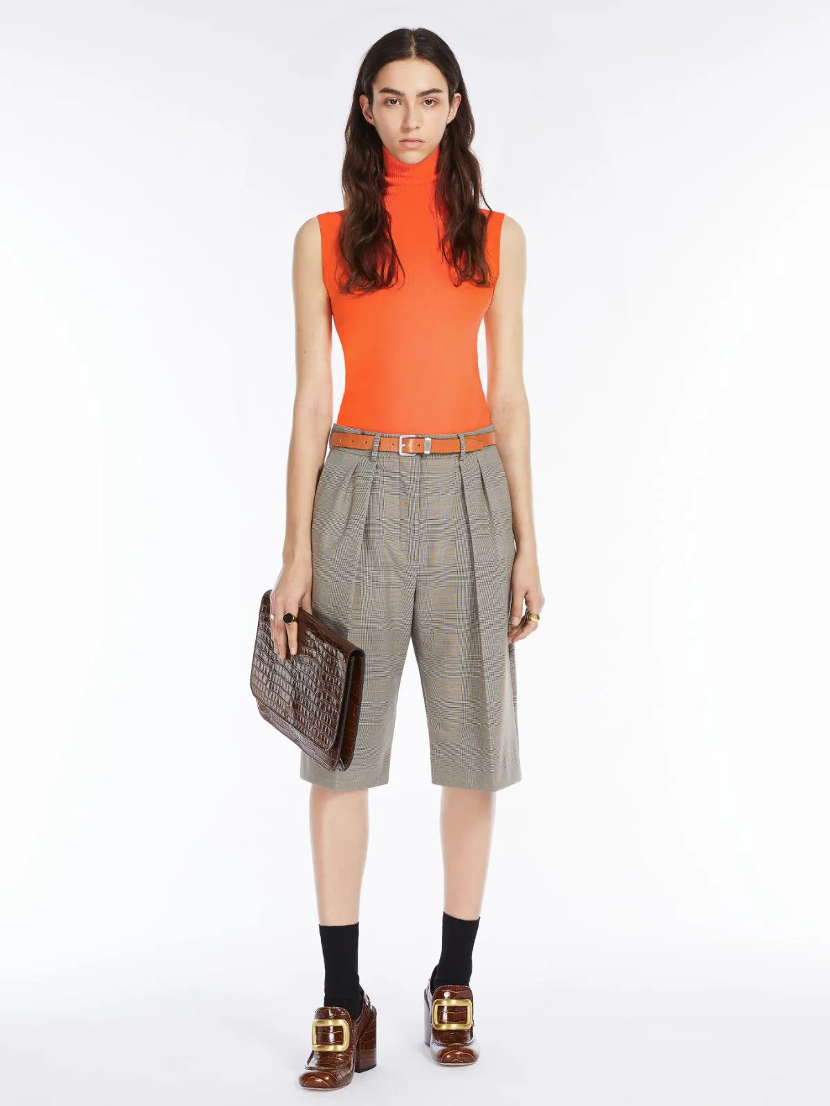 Bermudas in Prince of Wales check fabric