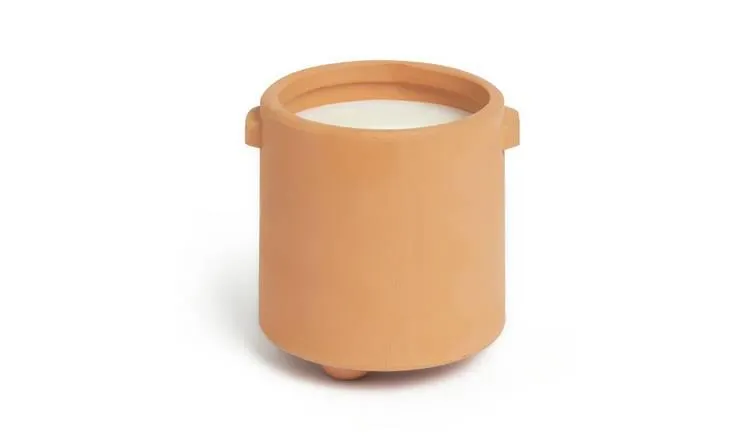Habitat Terracotta Small Candle - Cedarwood & Sage