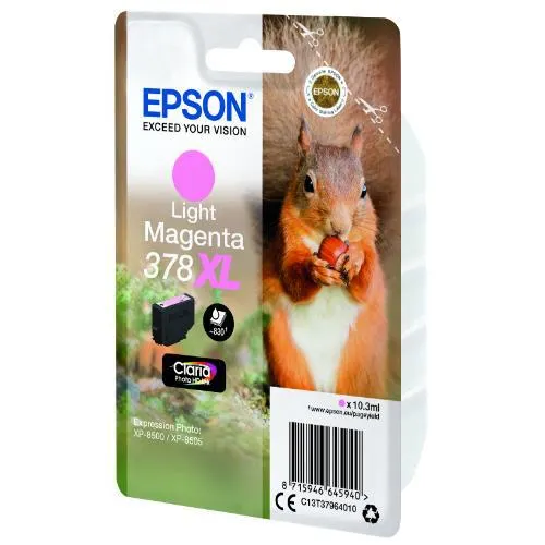 Epson Light Magenta 378XL Claria Photo HD Ink