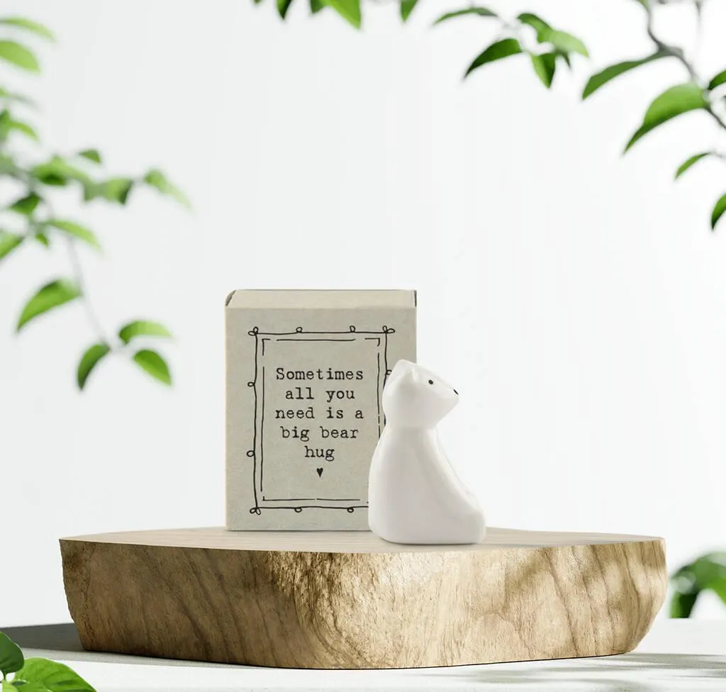 Little Ceramic Bear ''Sending You A Bear Hug'