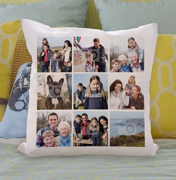 Multi Photo Squares Cushion