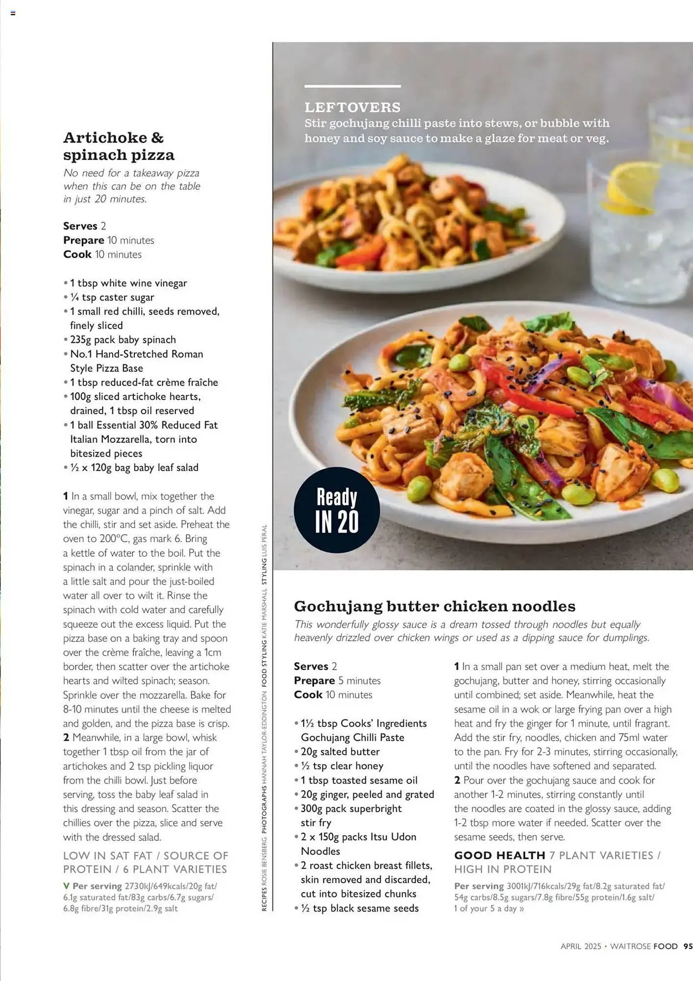 Waitrose leaflet from 26 March to 30 April 2025 - Catalogue Page 95